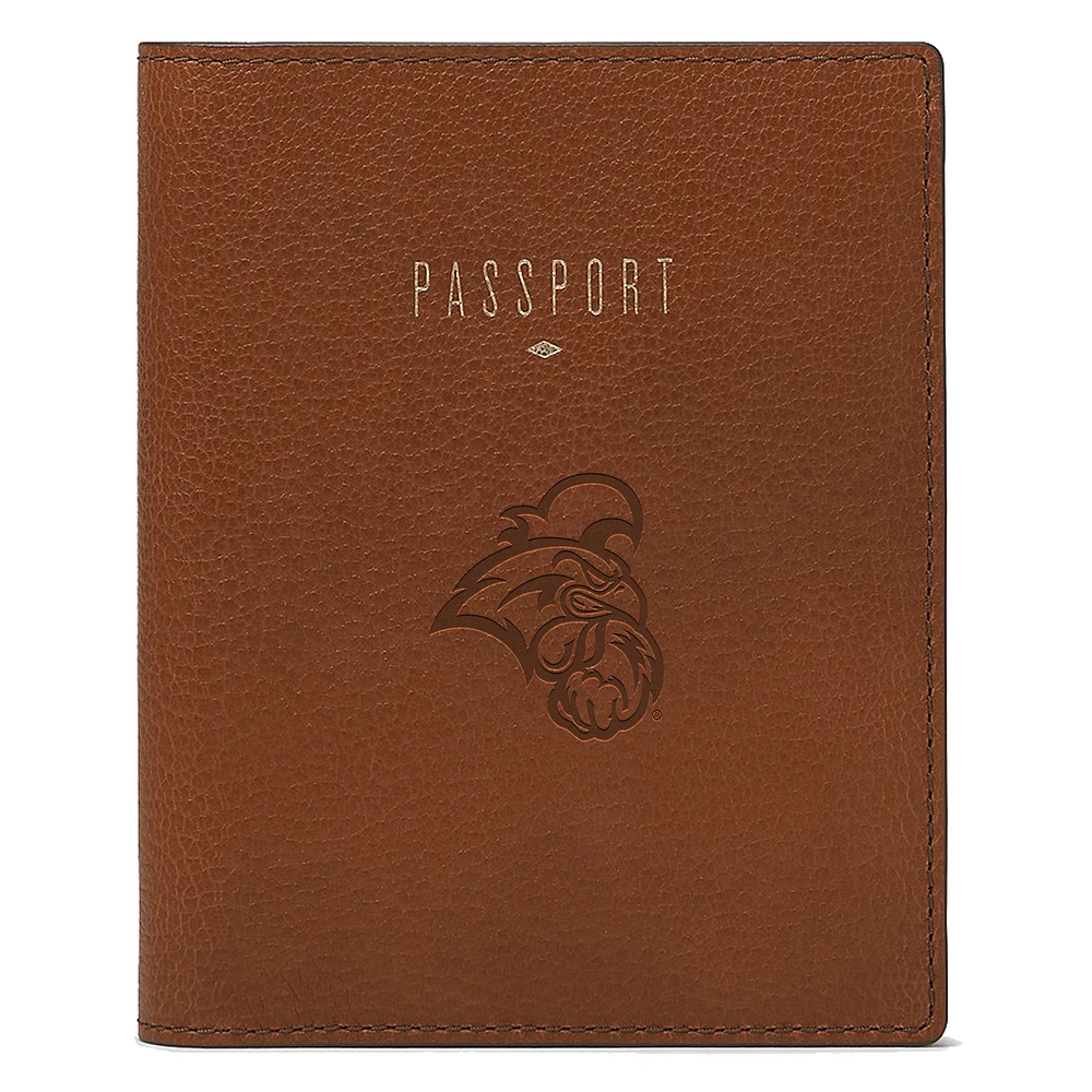 Fossil Brown Coastal Carolina Chanticleers Travel RFID Passport Case