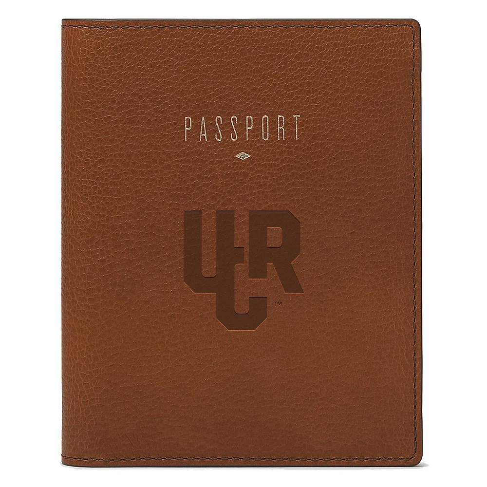 Fossil Brown UC Riverside Highlanders Travel RFID Passport Case