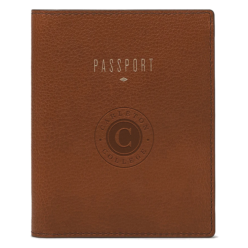 Fossil Brown Carleton Knights Travel RFID Passport Case