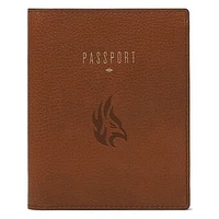 Fossil Brown Carthage Firebirds Travel RFID Passport Case