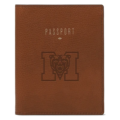 Fossil Brown Mercer Bears Travel RFID Passport Case