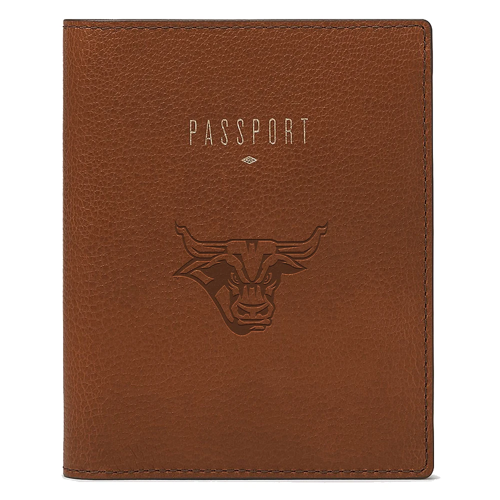 Fossil Brown Minnesota State Mavericks Travel RFID Passport Case