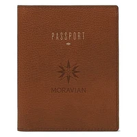 Fossil Brown Moravian Greyhounds Travel RFID Passport Case