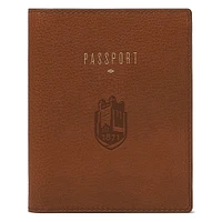 Fossil Brown SUNY Geneseo Knights Travel RFID Passport Case