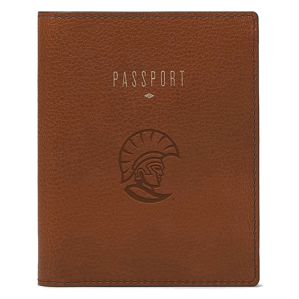 Fossil Brown Tampa Spartans Travel RFID Passport Case