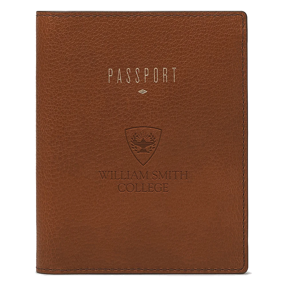 Fossil Brown Hobart & William Smith Colleges Travel RFID Passport Case