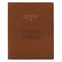 Fossil Brown Trinity Bantams Travel RFID Passport Case