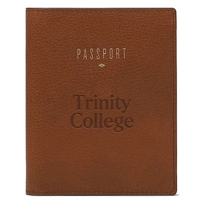 Fossil Brown Trinity Bantams Travel RFID Passport Case