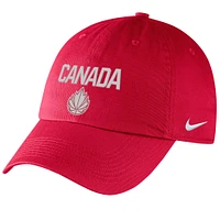 Men's Nike Red Canada Basketball Campus Adjustable Hat