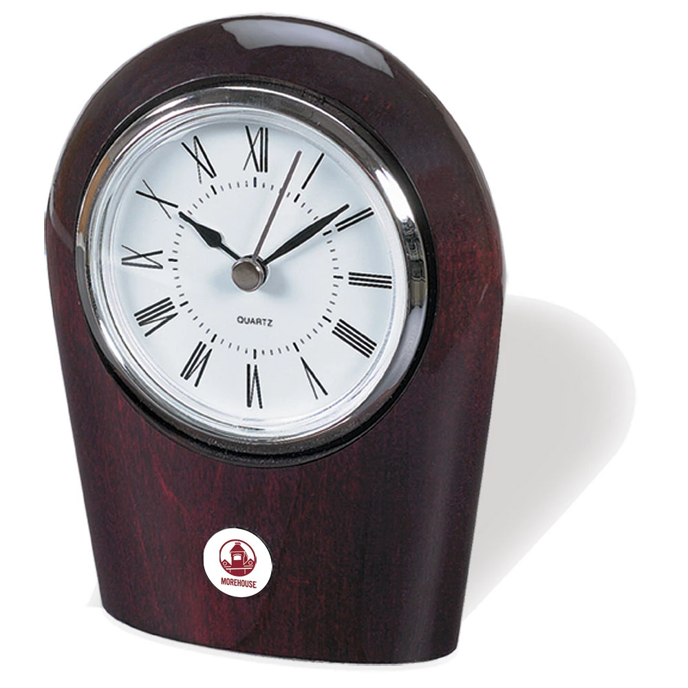 Silver Morehouse Maroon Tigers Palm Clock