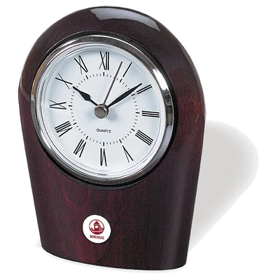 Silver Morehouse Maroon Tigers Palm Clock