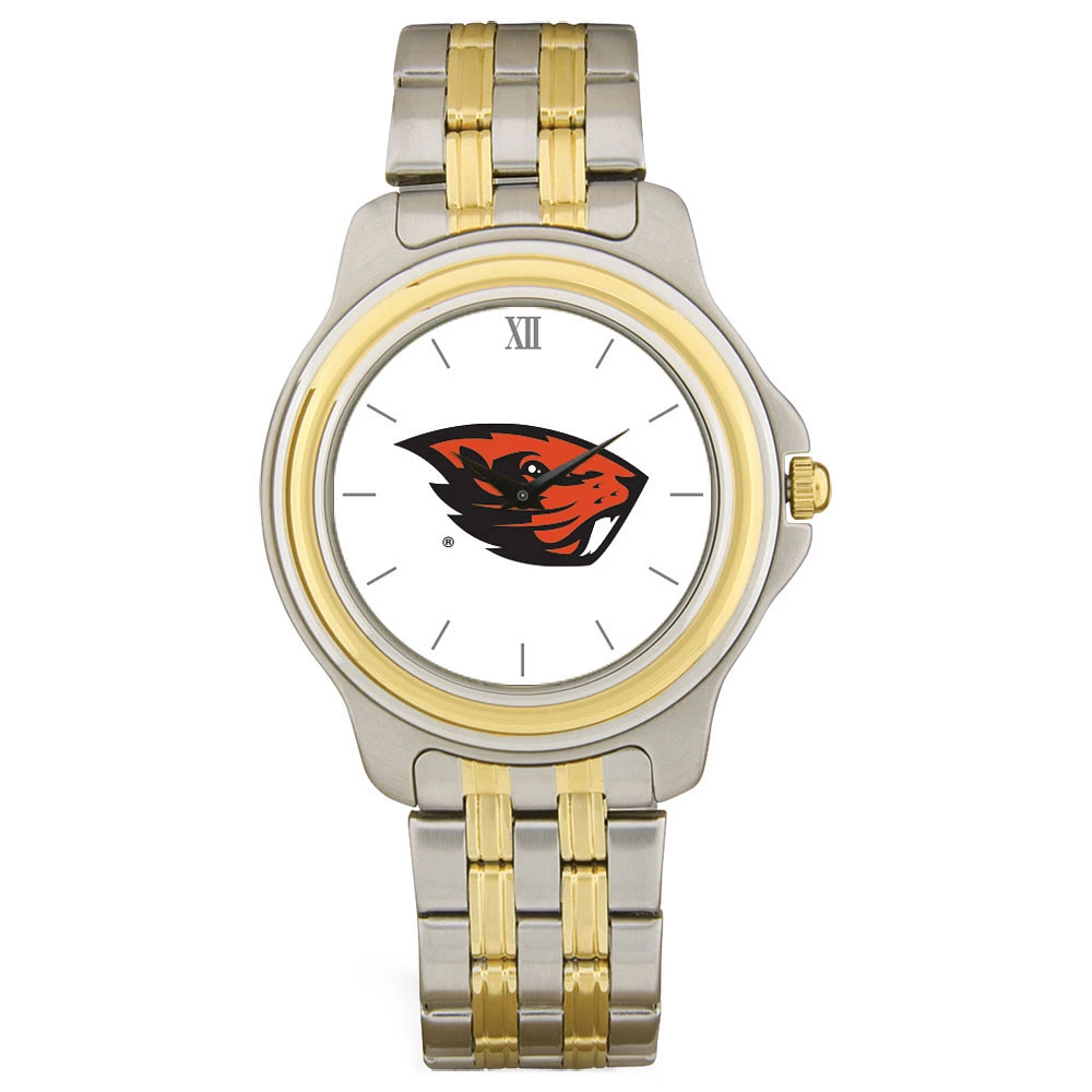 Men's Silver Oregon State Beavers Two-Tone Wristwatch