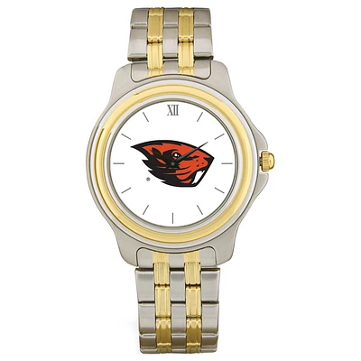 Men's  Silver Oregon State Beavers Two-Tone Wristwatch