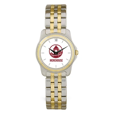 Women's  Silver Morehouse Maroon Tigers Two-Tone Wristwatch