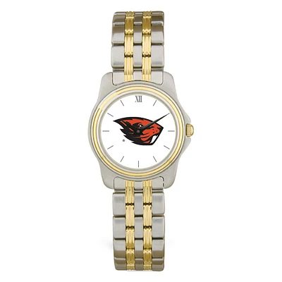 Women's  Silver Oregon State Beavers Two-Tone Wristwatch