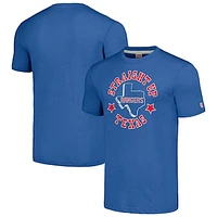 Men's Homage Royal Texas Rangers Hyper Local Tri-Blend T-Shirt