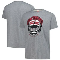 Men's Homage Gray Cincinnati Reds Grateful Dead Tri-Blend T-Shirt