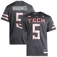 Men's Patrick Mahomes Gray Texas Tech Red Raiders Alternate Premier Strategy Jersey