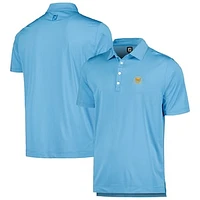 Men's FootJoy Blue Presidents Cup Micro Feeder Stripe Lisle ProDry Polo