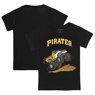 Infant Tiny Turnip  Black Pittsburgh Pirates Monster Truck T-Shirt
