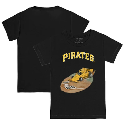 Toddler Tiny Turnip  Black Pittsburgh Pirates Racecar T-Shirt