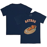 Toddler Tiny Turnip  Navy Houston Astros Racecar T-Shirt
