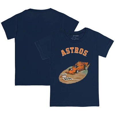 Toddler Tiny Turnip  Navy Houston Astros Racecar T-Shirt