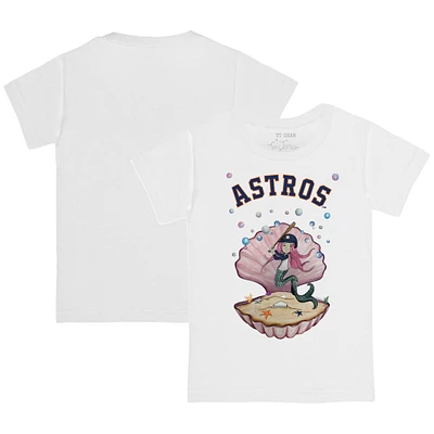 Youth Tiny Turnip  White Houston Astros Mermaid T-Shirt
