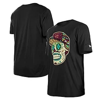 Unisex New Era Black Cleveland Cavaliers Sugar Skull T-Shirt