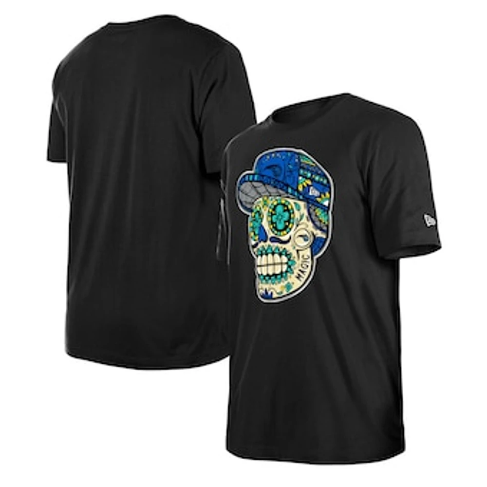 Unisex New Era Black Orlando Magic Sugar Skull T-Shirt