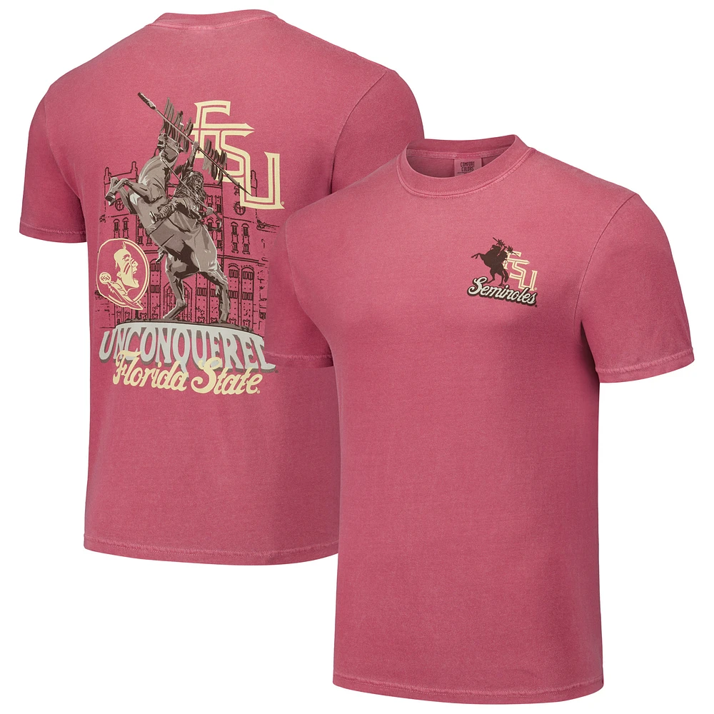 Unisex Garnet Florida State Seminoles Hyper Local Unconquered Statue T-Shirt