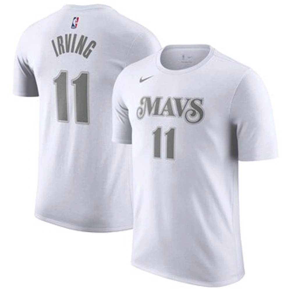 Men's Nike Kyrie Irving White Dallas Mavericks 2024/25 City Edition Name & Number T-Shirt