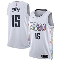 Unisex Nike Nikola Jokic White Denver Nuggets 2024/25 Swingman Player Jersey - City Edition