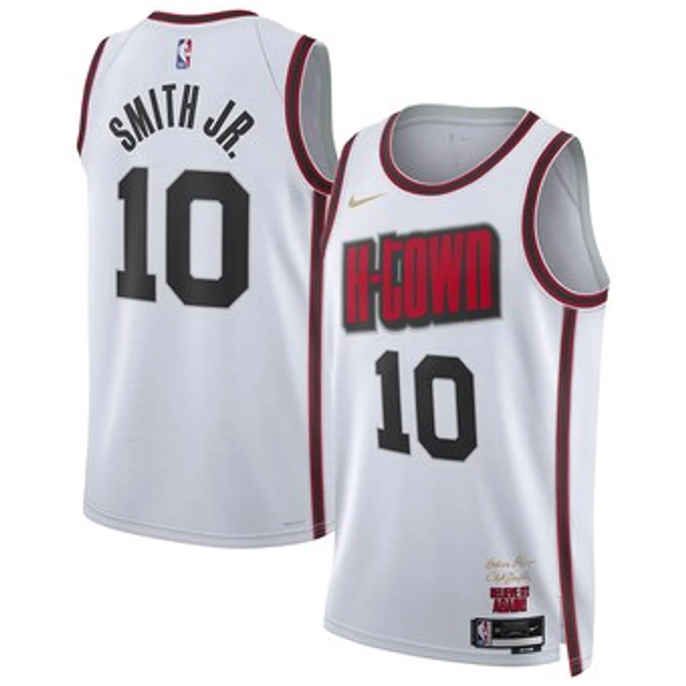 Unisex Nike Jabari Smith Jr. White Houston Rockets 2024/25 Swingman Player Jersey - City Edition