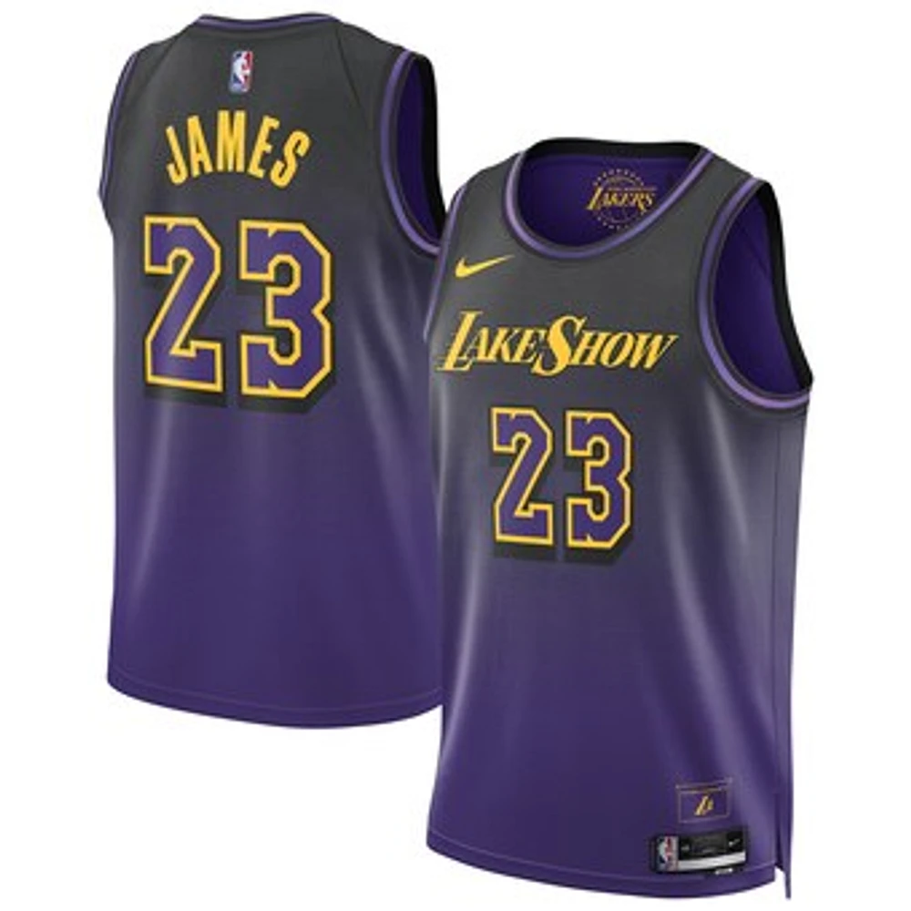 Unisex Nike LeBron James Purple Los Angeles Lakers 2024/25 Swingman Player Jersey - City Edition