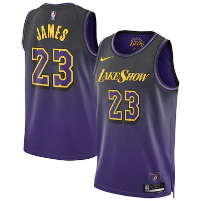 Unisex Nike LeBron James Purple Los Angeles Lakers 2024/25 Swingman Player Jersey - City Edition