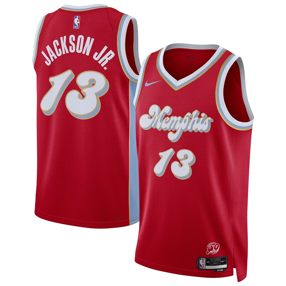 Unisex Nike Jaren Jackson Jr. Red Memphis Grizzlies 2024/25 Swingman Player Jersey - City Edition