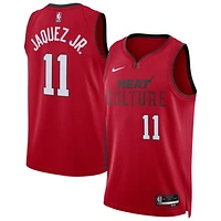 Unisex Nike Jaime Jaquez Jr. Red Miami Heat 2024/25 Swingman Player Jersey - City Edition