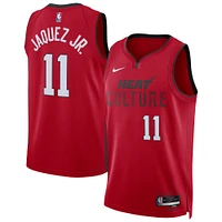 Unisex Nike Jaime Jaquez Jr. Red Miami Heat 2024/25 Swingman Player Jersey - City Edition