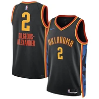 Unisex Nike Shai Gilgeous-Alexander Black Oklahoma City Thunder 2024/25 Swingman Player Jersey - Edition