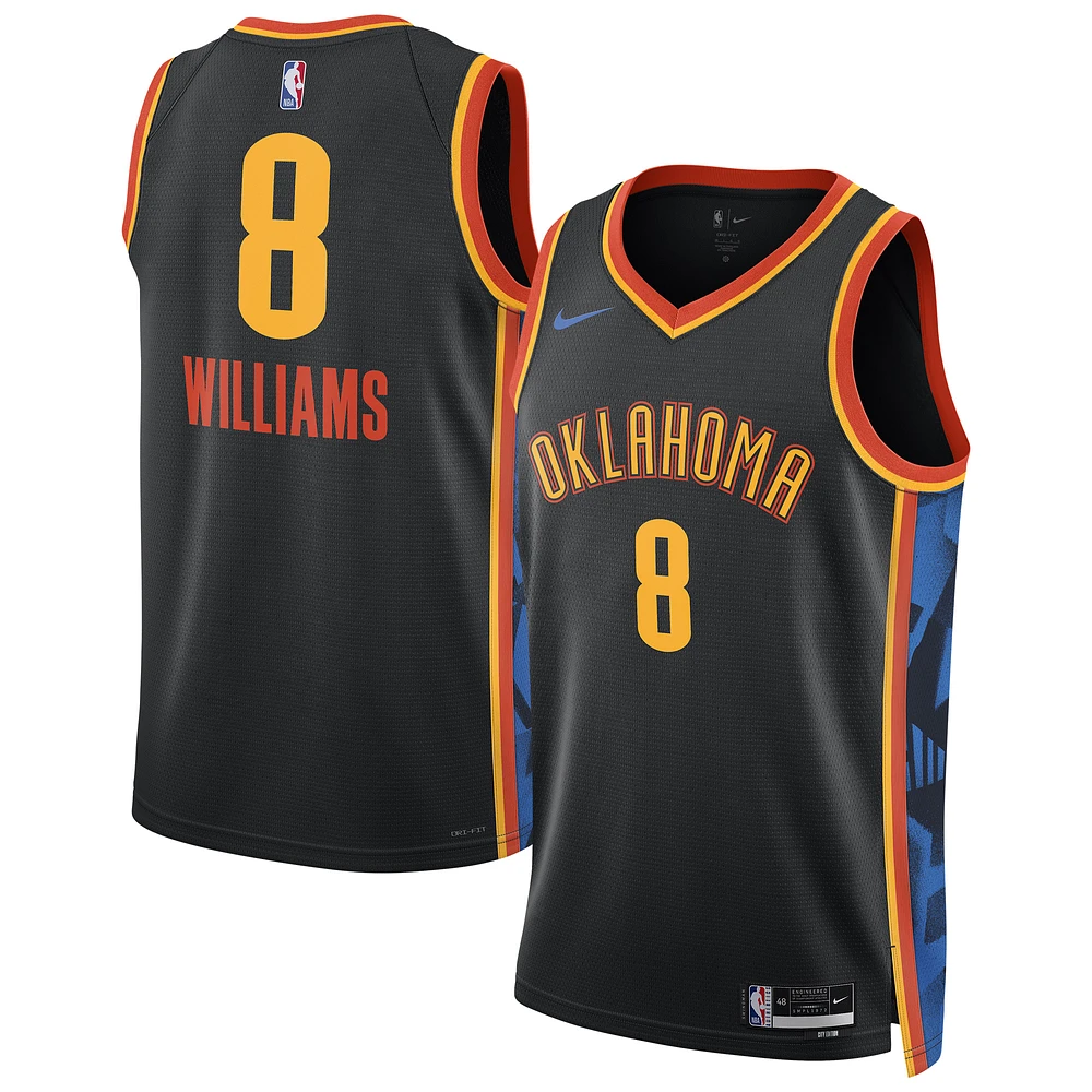 Unisex Nike Jalen Williams Black Oklahoma City Thunder 2024/25 Swingman Player Jersey - Edition