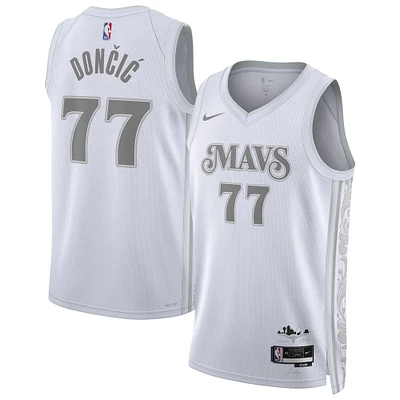 Unisex Nike Luka Dončić White Dallas Mavericks 2024/25 Swingman Player Jersey - City Edition