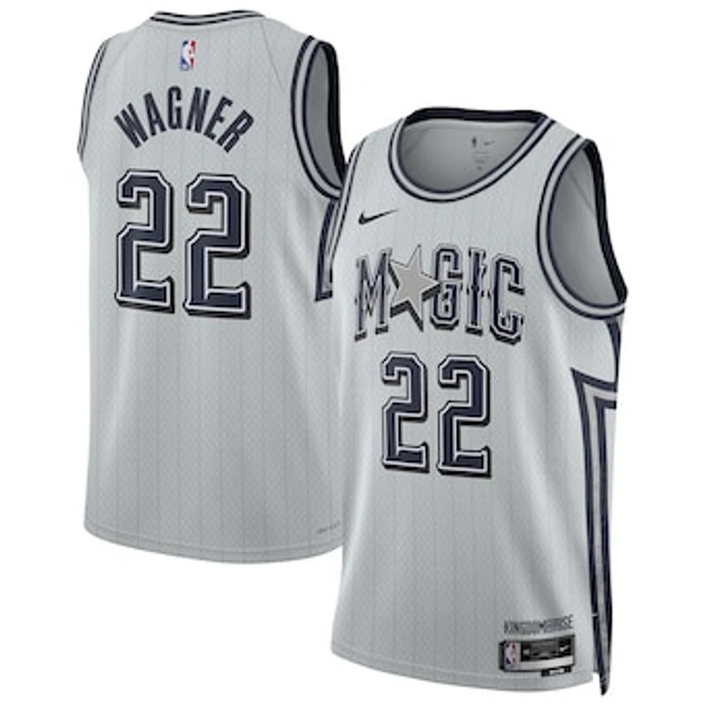 Unisex Nike Franz Wagner Silver Orlando Magic 2024/25 Swingman Player Jersey - City Edition