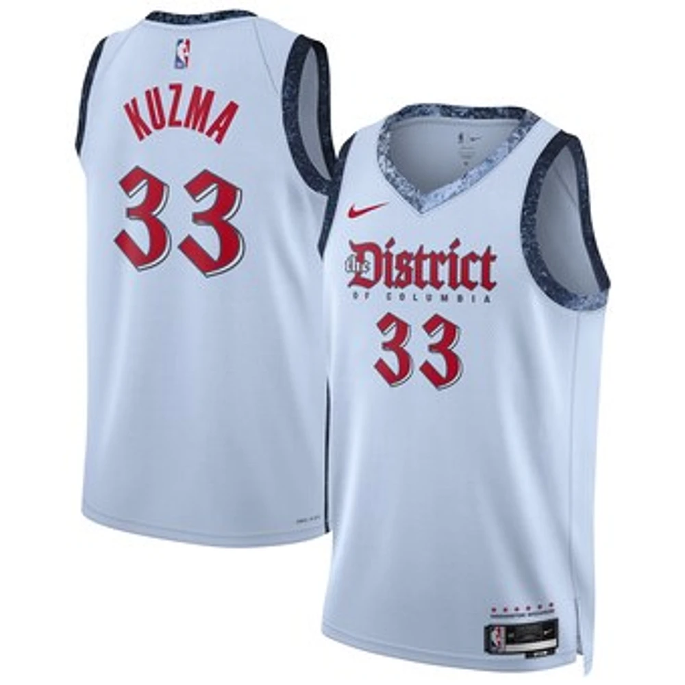 Unisex Nike Kyle Kuzma Powder Blue Washington Wizards 2024/25 Swingman Player Jersey - City Edition