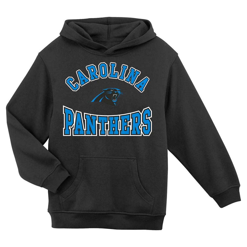 Preschool Black Carolina Panthers Home Town Pullover Fleece Hoodie