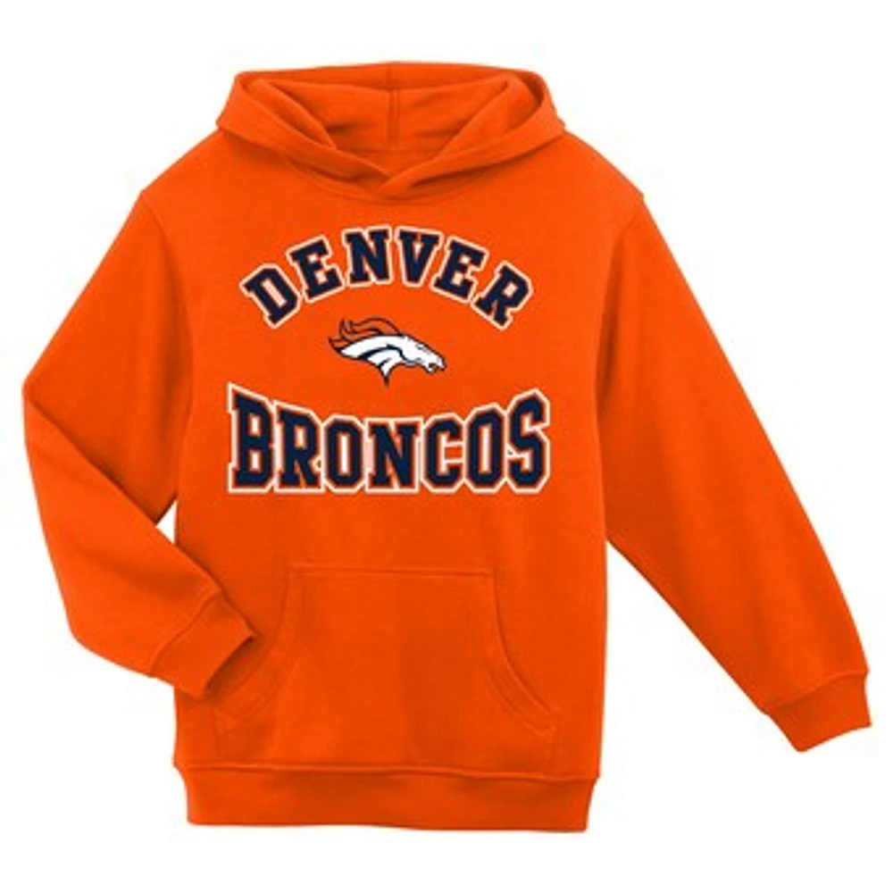 Preschool Orange Denver Broncos Home Town Pullover Fleece Hoodie