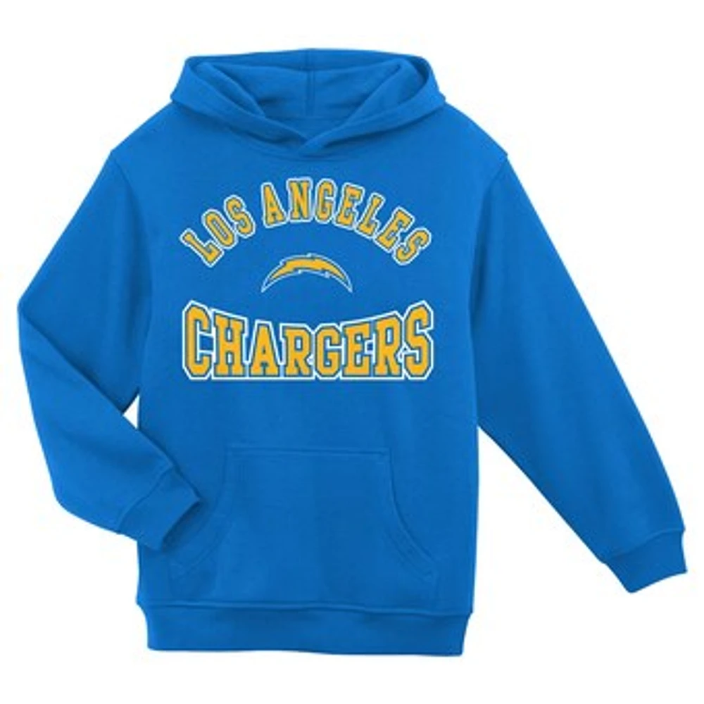 Preschool Powder Blue Los Angeles Chargers Home Town Pullover Fleece Hoodie