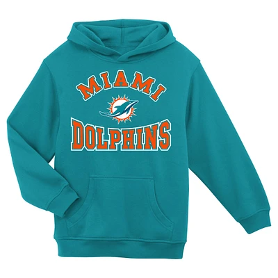 Preschool Aqua Miami Dolphins Home Town Pullover Fleece Hoodie