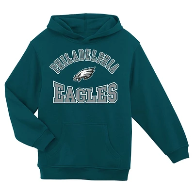 Preschool Midnight Green Philadelphia Eagles Home Town Pullover Fleece Hoodie