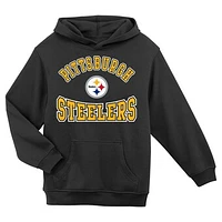 Preschool Black Pittsburgh Steelers Home Town Pullover Fleece Hoodie